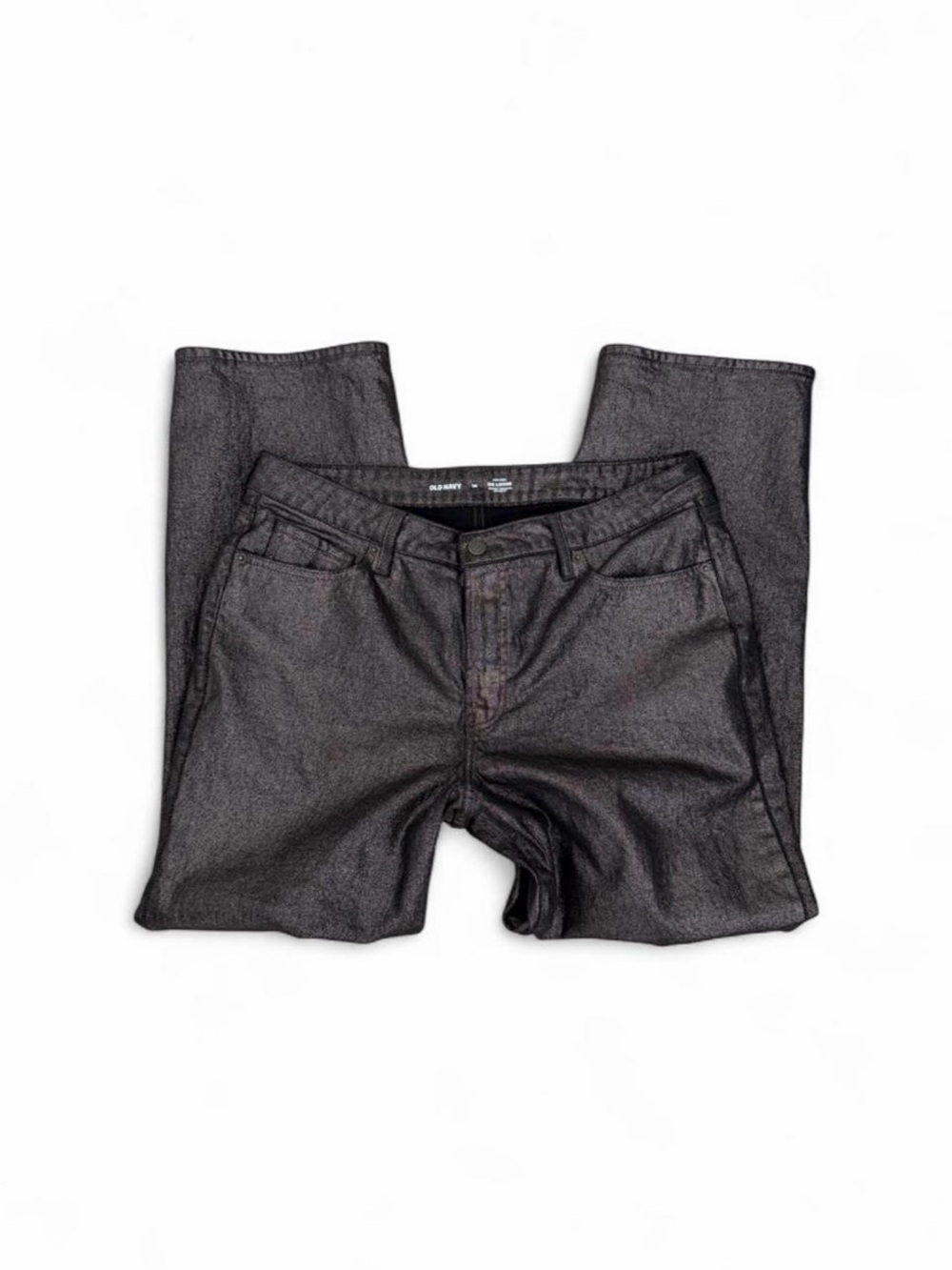 Old Navy Women's High-Rise Metallic Charcoal Jeans